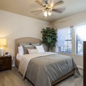 Bedroom with 2 Large Windows