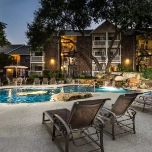 Night View of Fountainhead Pool