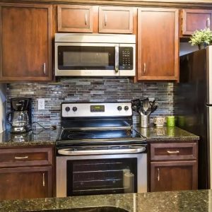 Kitchen Dark Countertops and Appliances