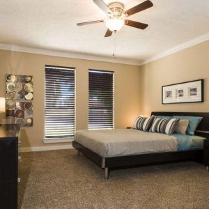 Cozy Bedroom with Ceiling fan