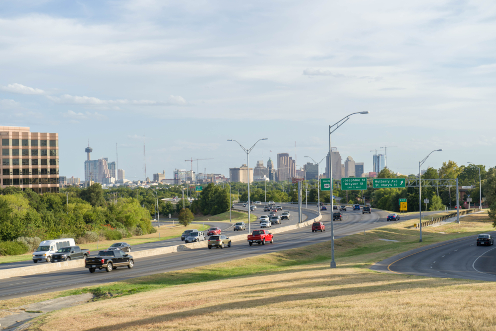 Highway outside of San Antonio, Texas.