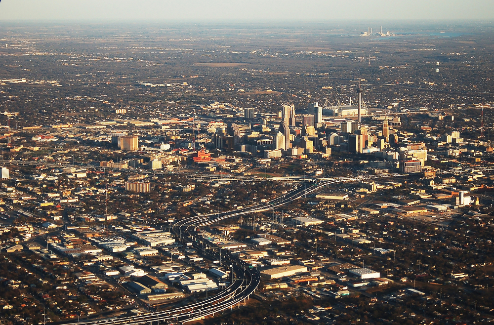 aerial view of san antonio